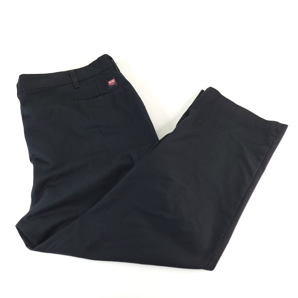 Red Kap Cargo Pants Mens‎ 46x29 Meas 44x29 Black Utility Work Polyester Cotton